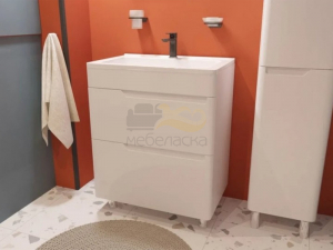 Тумба с раковиной Kare Luxe 700 напольная 2 ящика