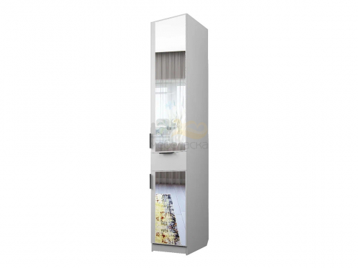 Шкаф с 1 ящиком со штангой Экон ЭШ1-РП-24-4-R-1я с зеркалом