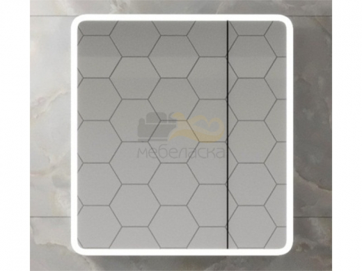 Зеркальный шкаф ENIO 80х80 см MySpace LED подсветка