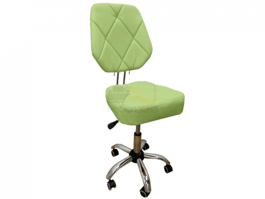 Стул мастера Грэй на металлическом каркасе зеленый